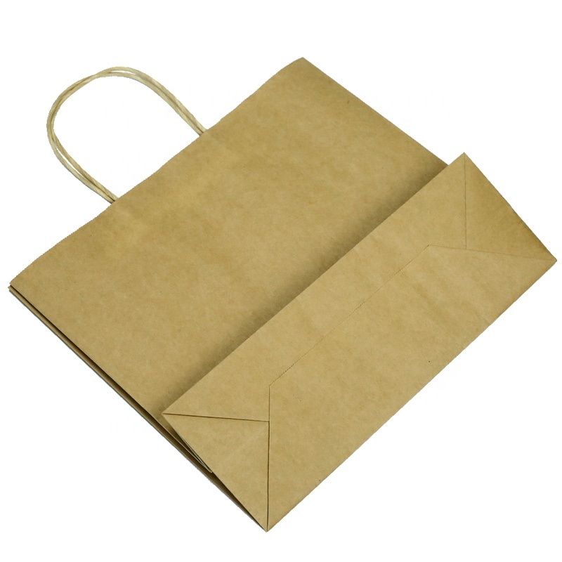 빈 갈색 종이 봉투를 인쇄하지 않는 저렴한 재활용 가능