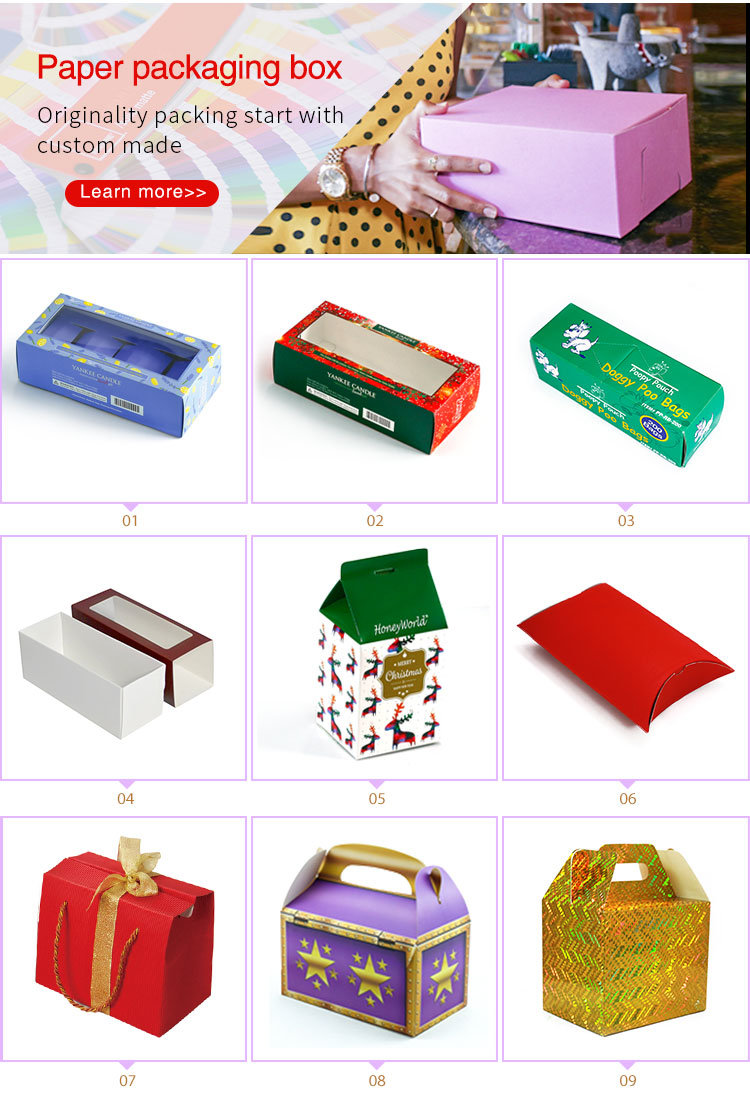 Caixas de doces cadradas de papel Kraft para envases de agasallos de bodas
