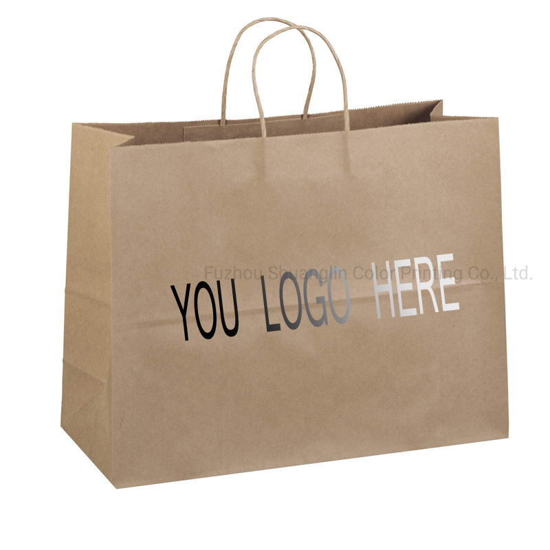 Print You Own ILogo Kraft Paper Shopping Bags