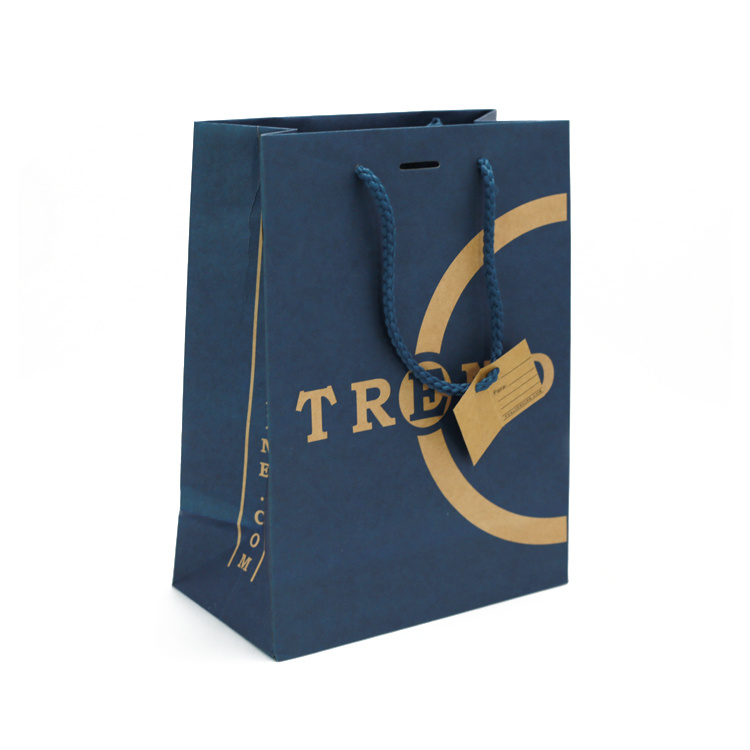 Levné zakázkové malé maloobchodní kosmetické balení propagace Dárkové nákupní papírové tašky s provazovými držadly