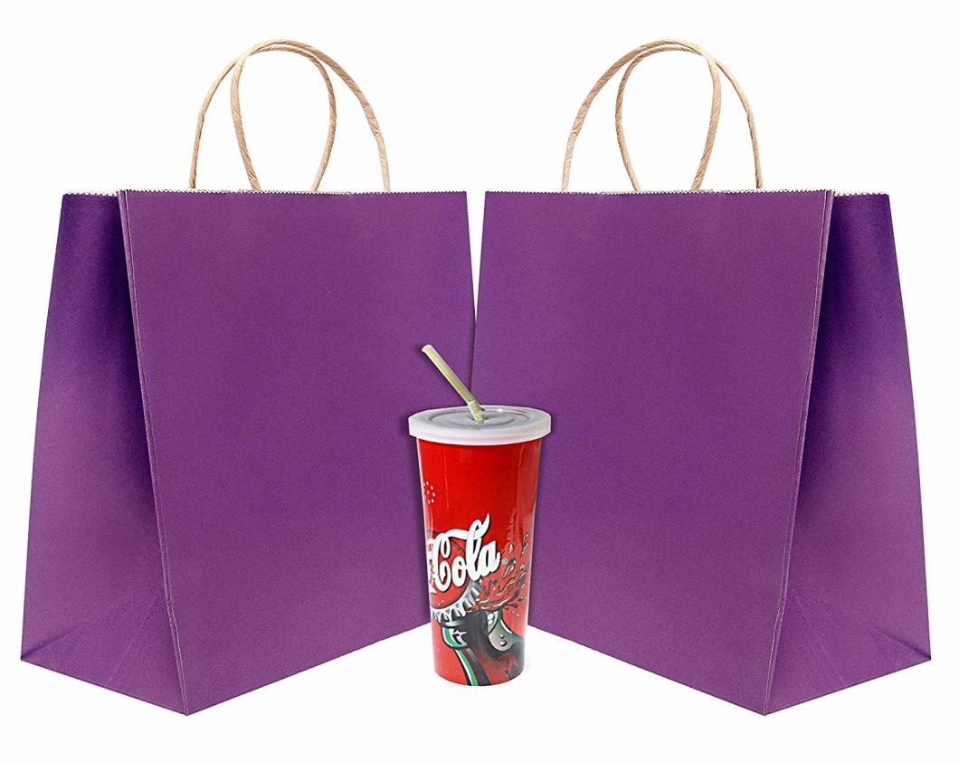 Pakiranje papirnate vrećice u boji Kraft Shopping s ručkama