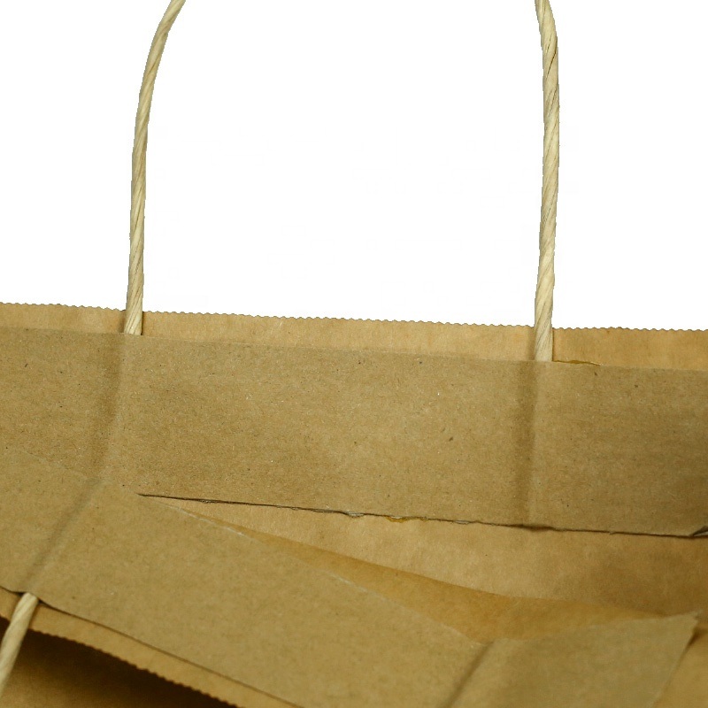 Ixabiso eliphantsi eliRecyclable Ayiprintwa I-Brown Paper Bag engenanto