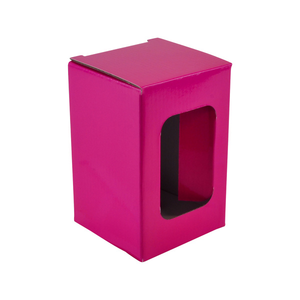 Propagácia potlače vlnitého papiera Propagačná darčeková škatuľka na skladovanie pohára na víno pre dve fľaše