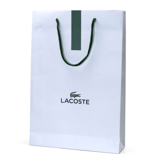 Ang Luxury Lamination Customized Paper Gift Shopping Bag nga adunay mga Handle