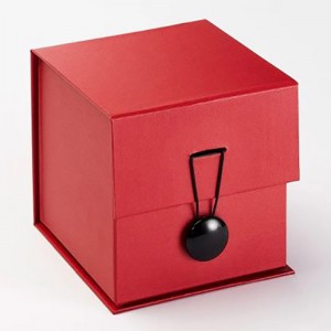 Red Customised Luxury Foldable Gift Box with Custom Printing for Wholesale