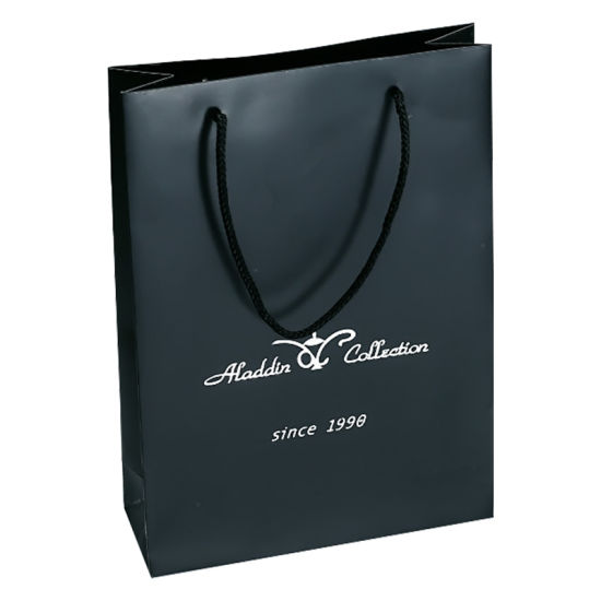 Customized Logo Silver/Gold Hot-Stamping Paper Bag