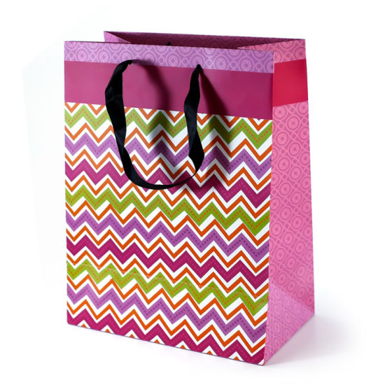 Nahiangay nga Ribbon Handle Paper Bag Packaging Reticule Bag
