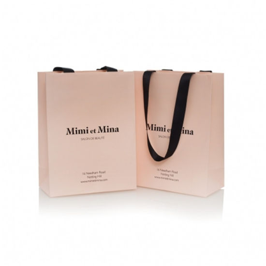 Factory Price Wholesale Recyclable Luxury Style Shopping Pink Paper Bag