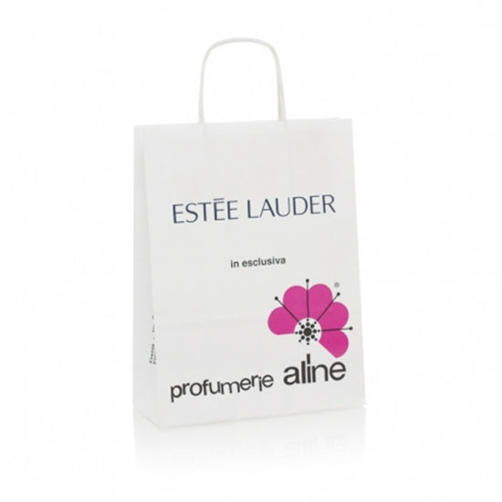 Wholesale Logo Printed White Paper Bags with Handle for Perfume