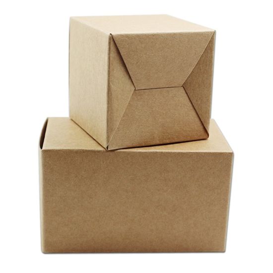 Customized Brown Kraft Cardboard Paper Boxes nrog Koj Logo