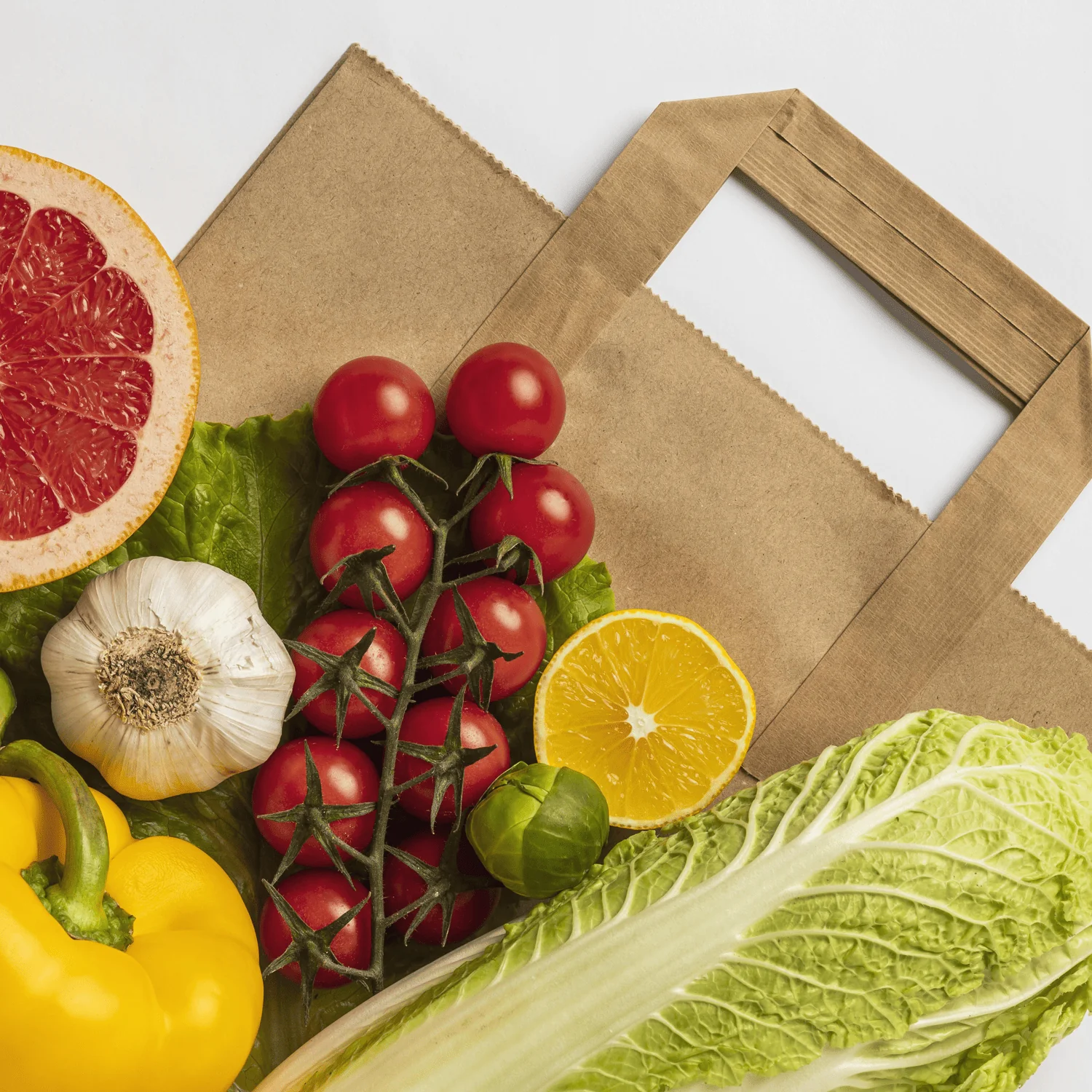 Use of paper bags in the food industry