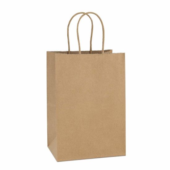 Paper Lunch Grocery Durable Paper Brown Pouch Bag