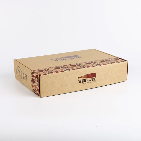 Corrugated Shipping Box Wine Packaging Paper Box Durable