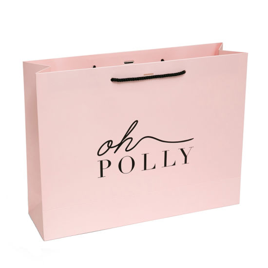 Custom Made Print You Own Logo Fashion Paper Gift Bags for up-Market