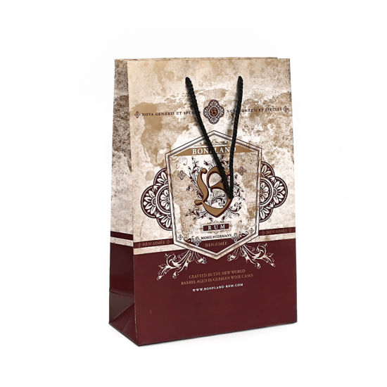 Velkoobchodní zakázkový tisk luxusního umění Levné papírové tašky s vlastním logem