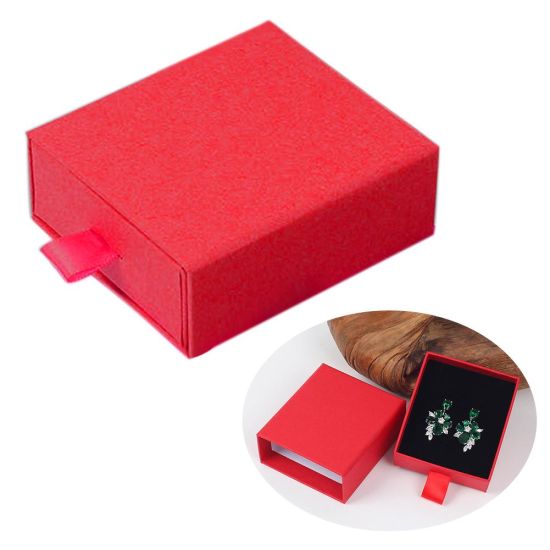 Mga aksesorya nga adunay Handle Paper Gift Necklace Durable Package Candy Display Alahas Box Earrings