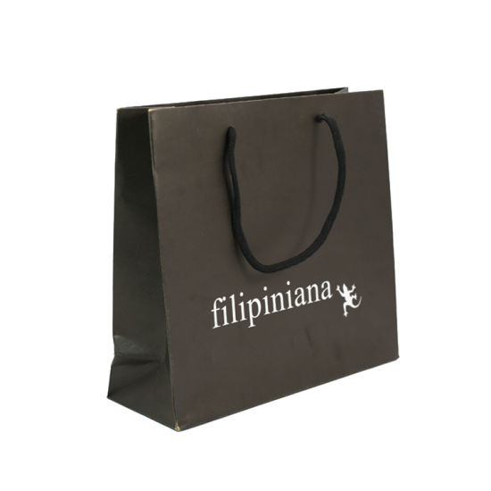 Color Coated Customized Logo Printing Fashion Shopping Bag