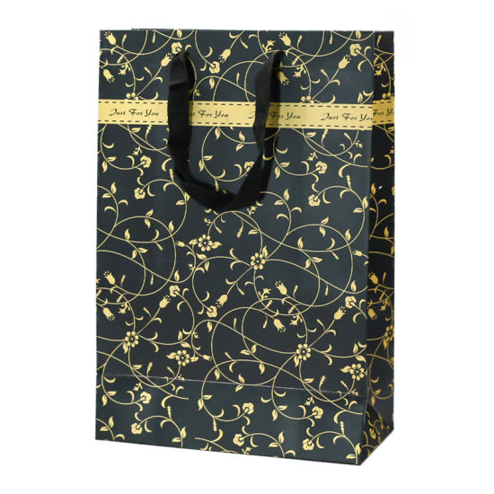 Floral Print Fashion Style Fancy Paper Gift Bag