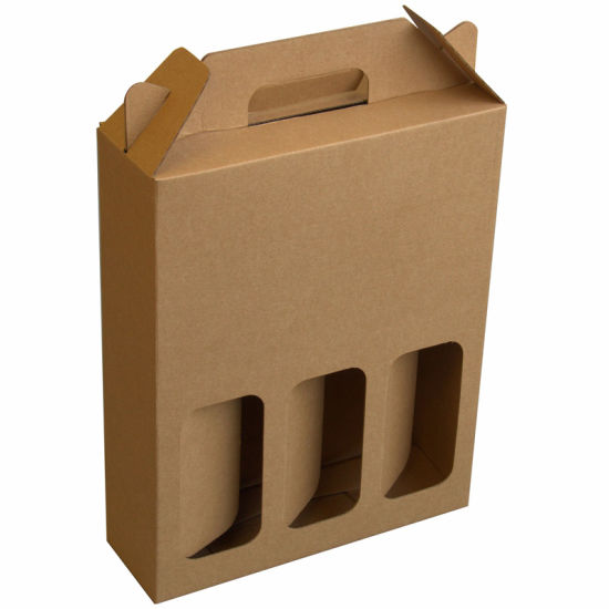 I-Eco-Friendly Kraft Paper Wine Beer Carrier 2 noma 3 Box Box Carrier Box
