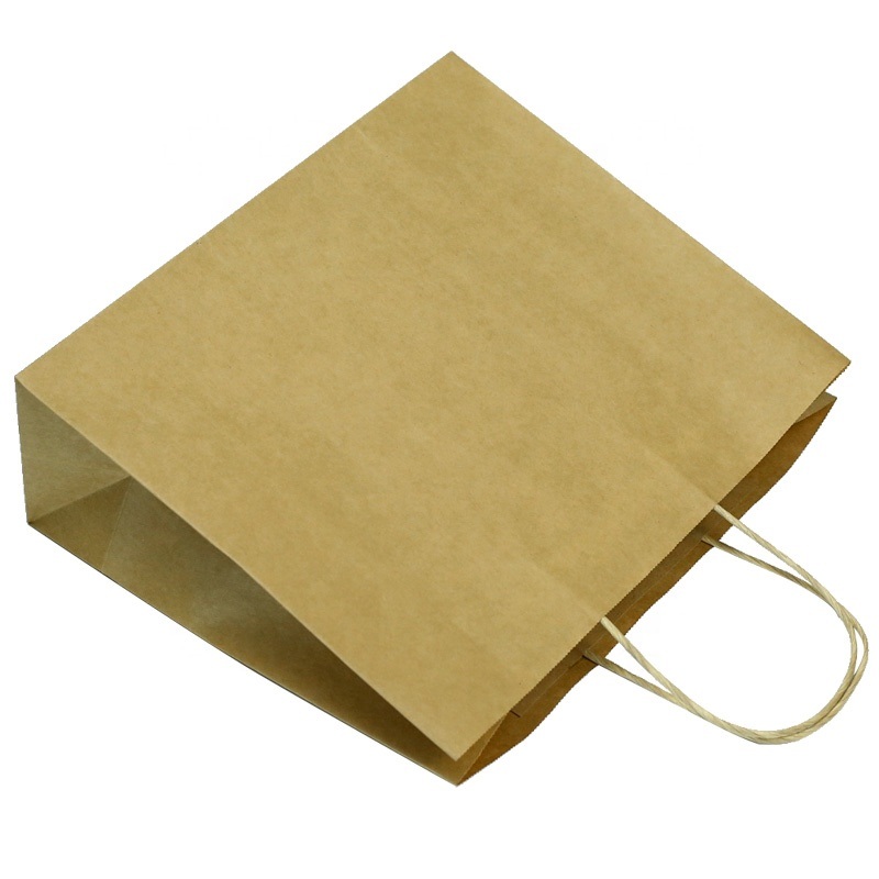 Cheap Recyclable Not Printing Blank Brown Paper Bag