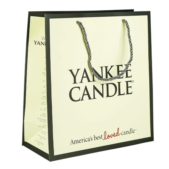 Vaaleankeltainen väritulostus Yankee Candle Package Paper Bag