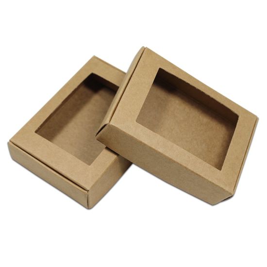 Mga Regalo sa Rown Kraft Crafts Candy Handmade Packaging Rectangle Reusable Paper Soap Box