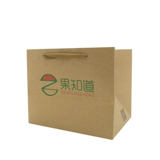 Custom Printing Food Fruit Packaging Kraft Vegetable Paper Bag