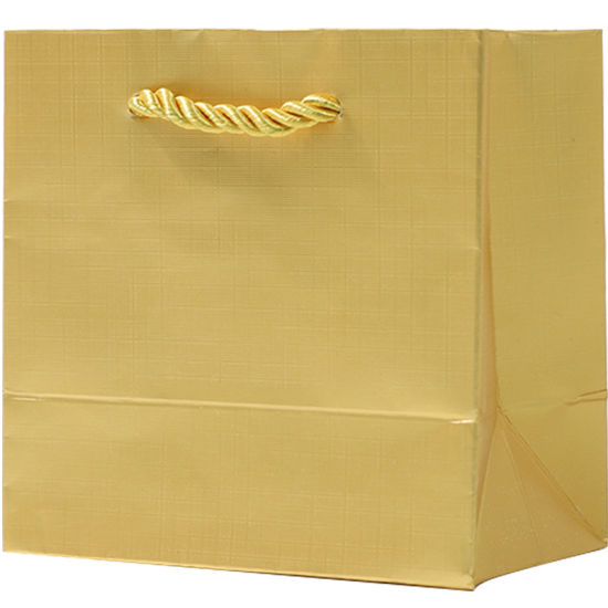 Papírový sáček na balení zlatých šperků