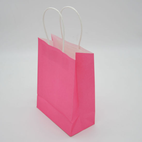 कस्टम लोगो प्रिंटिंगसह फॅशन स्मॉल पेपर शॉपिंग बॅग