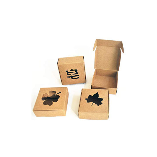 牛皮纸椭圆形窗口自制包装制作用品肥皂包装盒