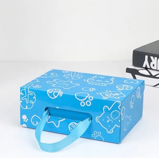 קופסת נעליים מהודרת בהדפסה מותאמת אישית עם קשתות מכסים