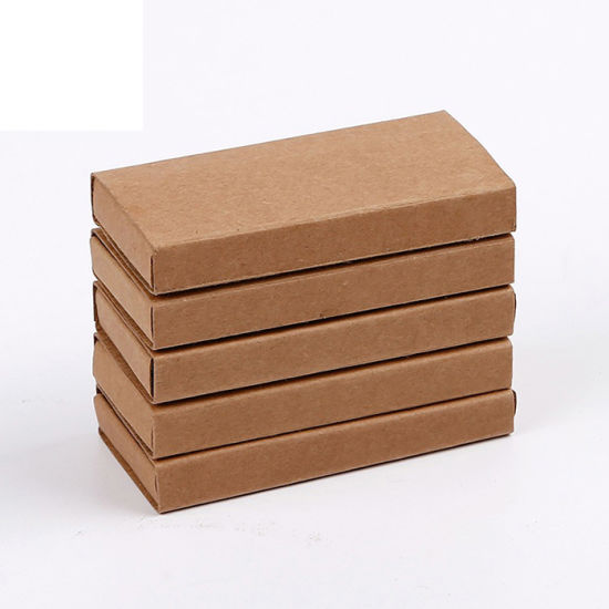 Kraft Paper Match Box Mukautettu henkilökohtainen logotulostus pitkillä tulitikuilla