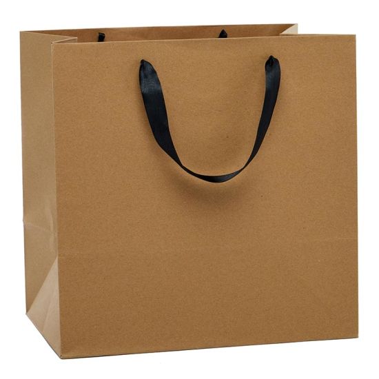 Custom Printed Kraft Euro Tote Paper Shopping Bag for Gifts/Party