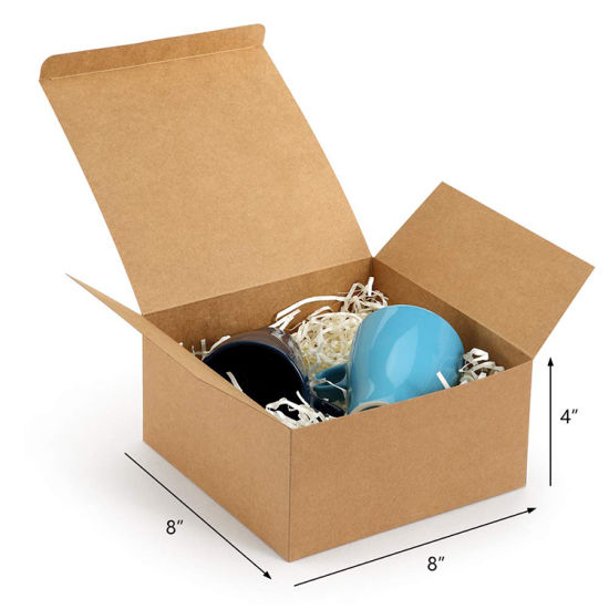 Cupcake Box ဖန်တီးရန်အတွက် အဖုံးပါသော Kraft Paper Mug Box