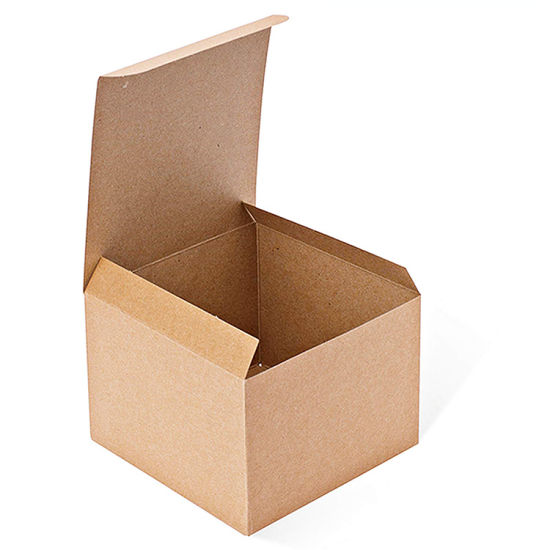 Maßgeschneiderte Premium-Geschenkbox aus braunem Recyclingpapier mit Deckel