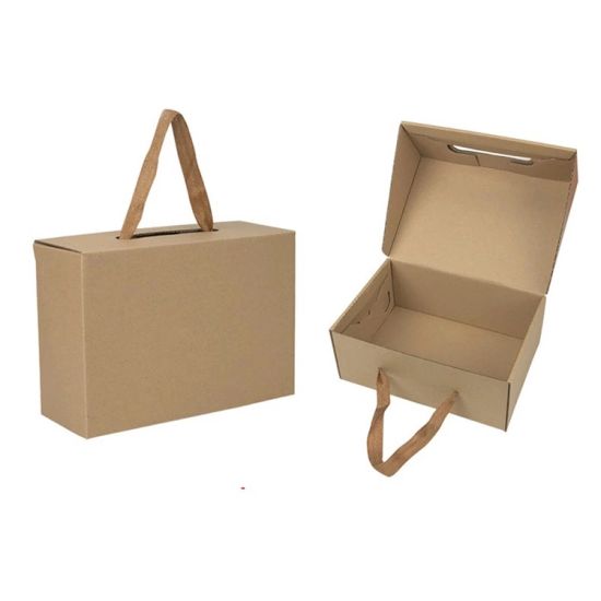 Premium Gift Brown Recycled Favor Kraft Shoe Box