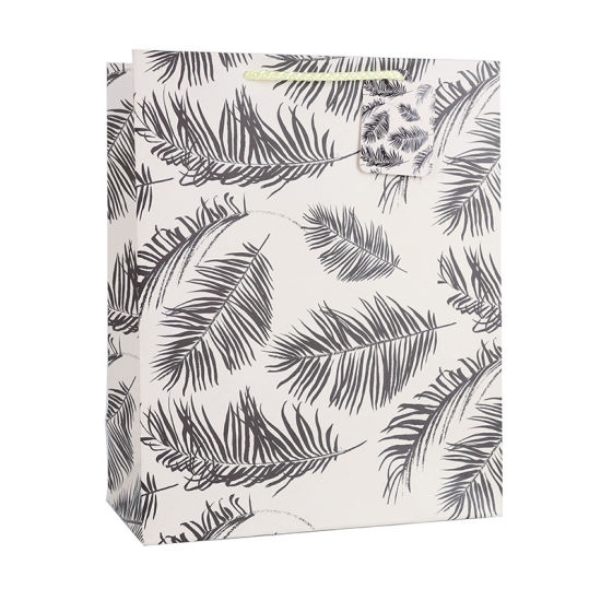 Reusable Plant Design Art Paper Bag Colorful Spot ການພິມໂລໂກ້ Custom ຂາຍສົ່ງ
