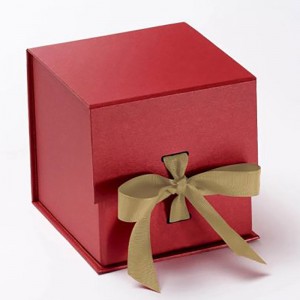 Rote kundenspezifische faltbare Luxus-Geschenkbox mit individuellem Druck für den Großhandel