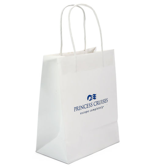 Custom nga Pantone Color Printing Kraft Paper Bag Flat Handle Paper Bags