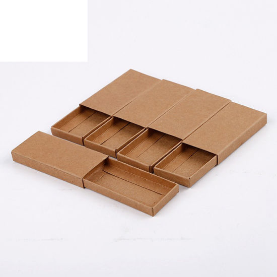 Kraft Paper Match Box ရှည်လျားသော Matches Sticks များဖြင့် စိတ်ကြိုက် ကိုယ်ပိုင်လိုဂို ပုံနှိပ်ခြင်း။