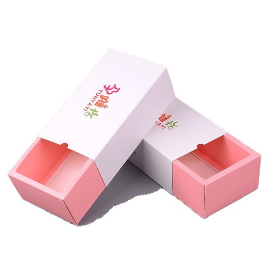 Red Color Kids Clothes Packaging Drawer Box Custom with Your Own Logo Pantone Printing