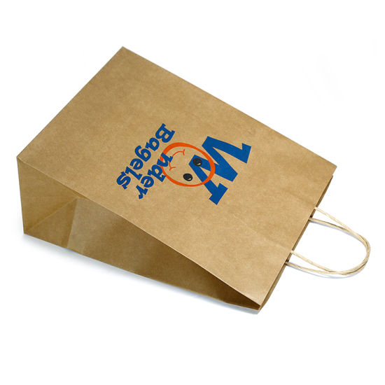 Cheap Recycled Custom Design Luxury Shopping Brown Kraft Paper Bag