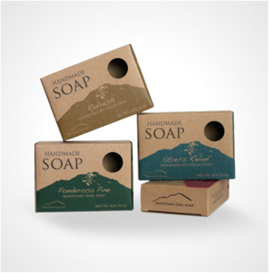 China Factory Custom Printed Kraft Soap Packaging Boxes with Logo