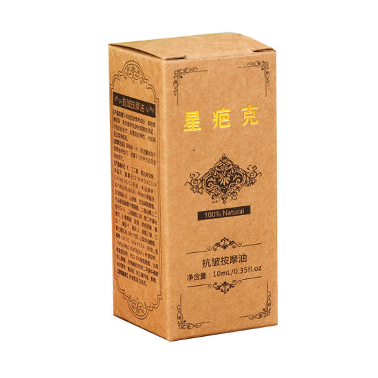 Masážní olej Kraft Paper Box Horká fólie